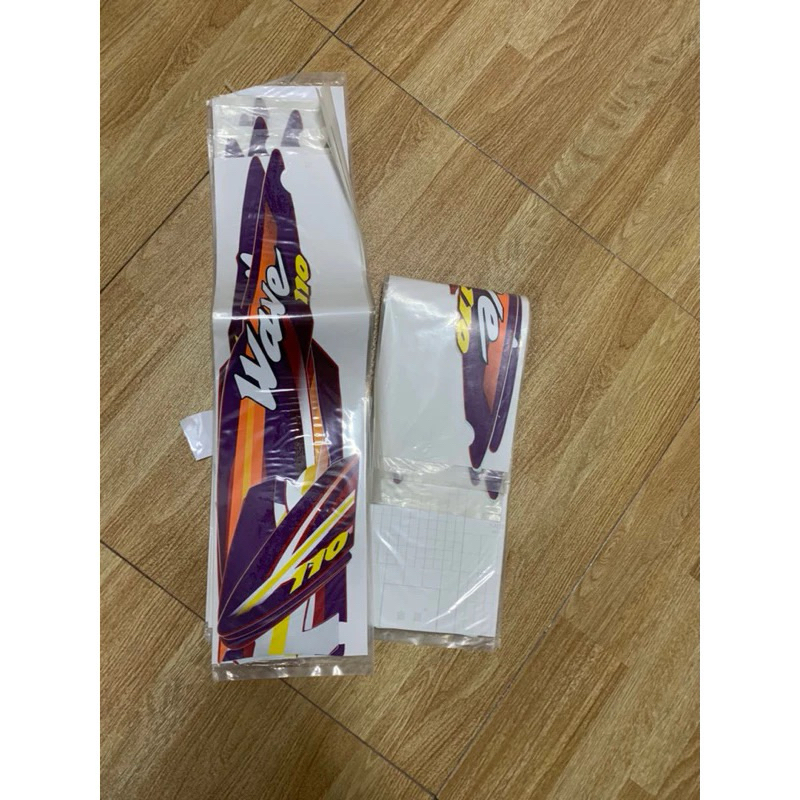 Tem dán 3 lớp xe Wave (thái 110) tem zin theo xe chính hãng Honda