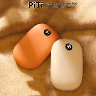 Máy sưởi cầm tay PITI 10000mAh túi sưởi máy sưởi kiêm sạc dự phòng công nghệ làm ấm và kèm LED hiển thị