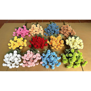 Một cành binh bong (ping pong) C37 - cành 5 bông, hoa giả, hoa trang trí, cắm giỏ quà Tết