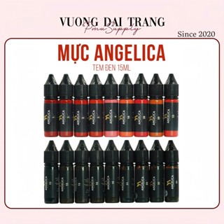 Mực Angelica Tem Đen Phun Xăm Bám Nhanh Bong Đậm 15ML - Dcpx Vương Đài Trang