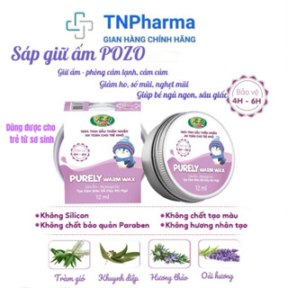 Sáp giữ ấm Pozo sáp giữ ấm cho bé giảm ho sổ mũi giúp bé ngủ ngon bé nằm điều hoà lọ 12ml