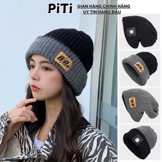 Mũ len nam nữ PITI giữ ấm nón len hai mặt thời trang có thể thay đổi phong cách mỗi ngày