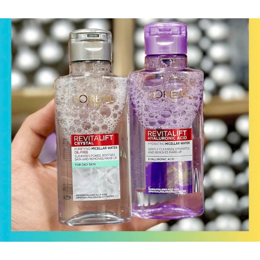 Nước tẩy trang Loreal Paris Revitalift Crystal dành cho da dầu 95ml