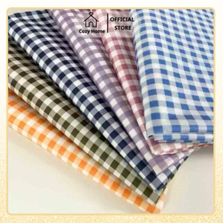 Khăn Trản Bàn Vải Cotton Họa Tiết Caro Đủ Màu Thảm Trải Picnic Cozy Decor