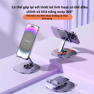 Giá đỡ điện thoại, máy tính bảng , Giá đỡ kim loại xoay 360 độ gấp gọn tiện dụng, BH 6t  tại XMOBILE+.