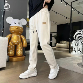 Quần Dài Nam Ống Suông UMA-Quần Nỉ Nhung Tăm Dày Dặn Ấm Áp Mùa Đông, Quần Có Túi Trẻ Trung Dễ Phối Đồ Menwer