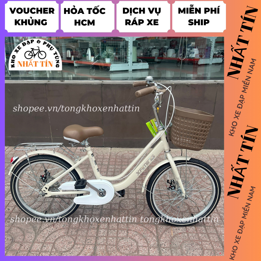 Xe Đạp Xaming Mini 2 Gióng Nữ Size 20-24in Cho Bé 8-15 Tuổi - Giao Nhanh HCM