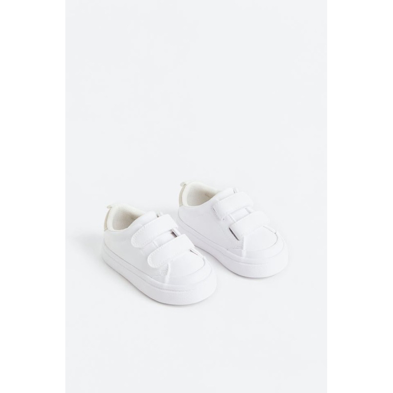 Giày sneaker trắng, giày thời trang cho bé HM auth