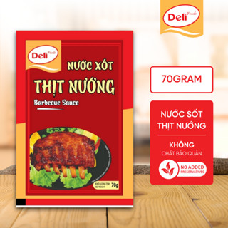 Nước Xốt Thịt Nướng Hoàn Chỉnh Deli Foods Gói 70g Gia Vị Ướp Thịt Nêm, Gia Vị Nấu Ăn Sẵn Tạo Màu Đẹp