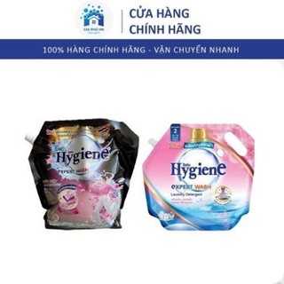 Nước giặt xả Hygiene nhập khẩu Thái Lan 1800ml làm sạch vết bẩn, lưu hương thơm ngát 2in1