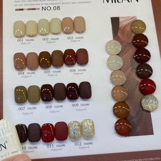 Set sơn gel 12 chai Milan ( tặng bảng)