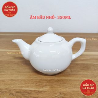  Ấm trắng dáng bầu  dáng Minh Long  dáng CK3 các cỡ các dung tích hàng Gốm sứ Bát Tràng 