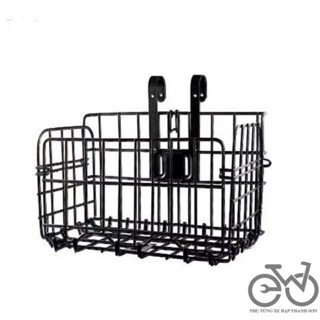 Giỏ xe đạp chất liệu thép sơn chống gỉ gấp gọn chắc chắn, tiện lợi, dễ lắp đặt
