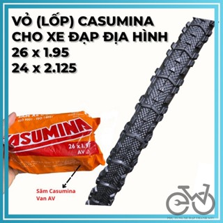 Lốp Xe Đạp Leo Núi 24,26x1.95x2.125 Casumina Ruột Xe Đạp 24,26x1.95x2.125