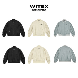 Áo khoác WITEX Bomber Jacket Local Brand Form Boxy Tay Nhún - Nam Nữ Unisex