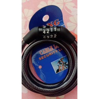 Khoá dây xe máy xe đạp 4 số