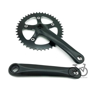 Đùi đĩa cơ bản 1 tầng cho xe đạp Fixed Gear Đen 44T