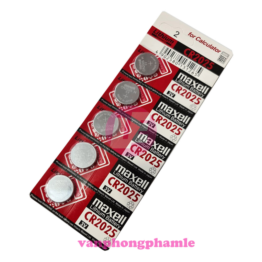 Pin Tròn Maxell CR2025 (Vỹ 5 Cục)