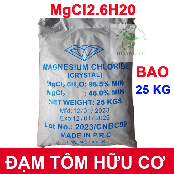 Khoáng tạt cho tôm Magie clorua (MgCl2) - bao 25 kg