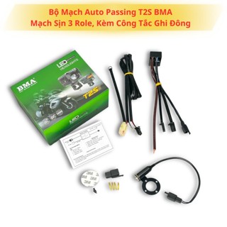  Mạch T2s Nguồn đấu đèn trợ sáng chính hãng BMA đủ phụ kiện chỉ việc lắp xe 