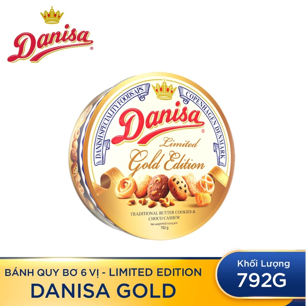 Bánh quy bơ cao cấp Danisa Gold 792g (date T2/2025)
