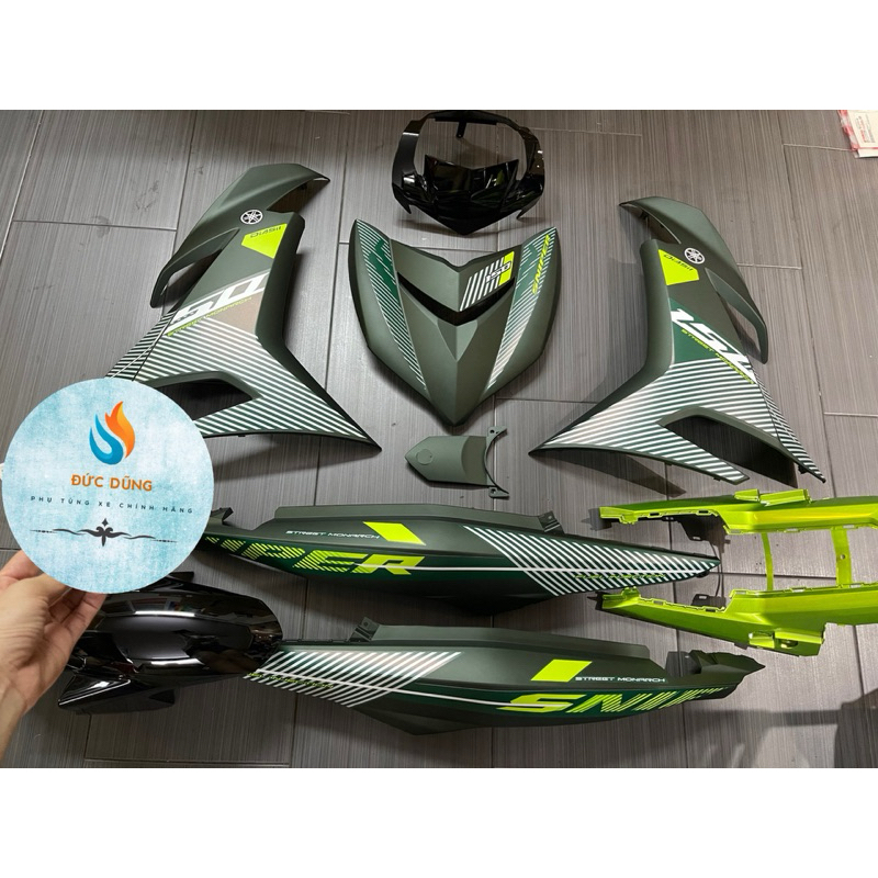 Dàn áo Exciter 150 xanh lá nhám luôn tem