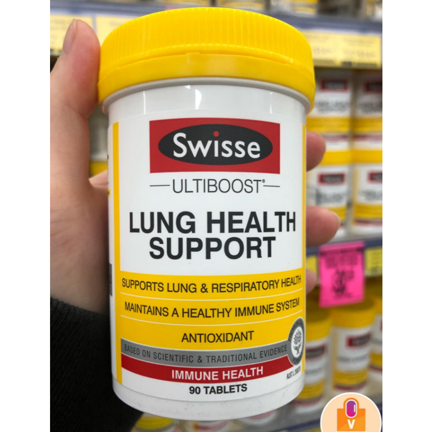 Viên thải độc phổi Swisse Lung Health Support 90 viên _  Phổi swisse