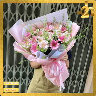 [Hỏa Tốc HCM] Hoa Tươi - Bó hoa hồng tươi quà tặng sinh nhật chúc mừng