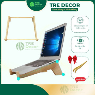  Giá đỡ laptop để bàn Tre Decor kệ để máy tính ipad macbook chắc chắn tản nhiệt tốt 