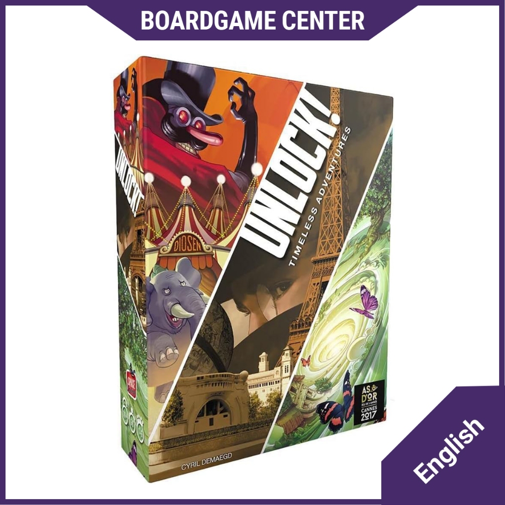 Bộ trò chơi Boardgame - Unlock: Timeless Adventures (2019) Solve puzzles to escape from your old nem