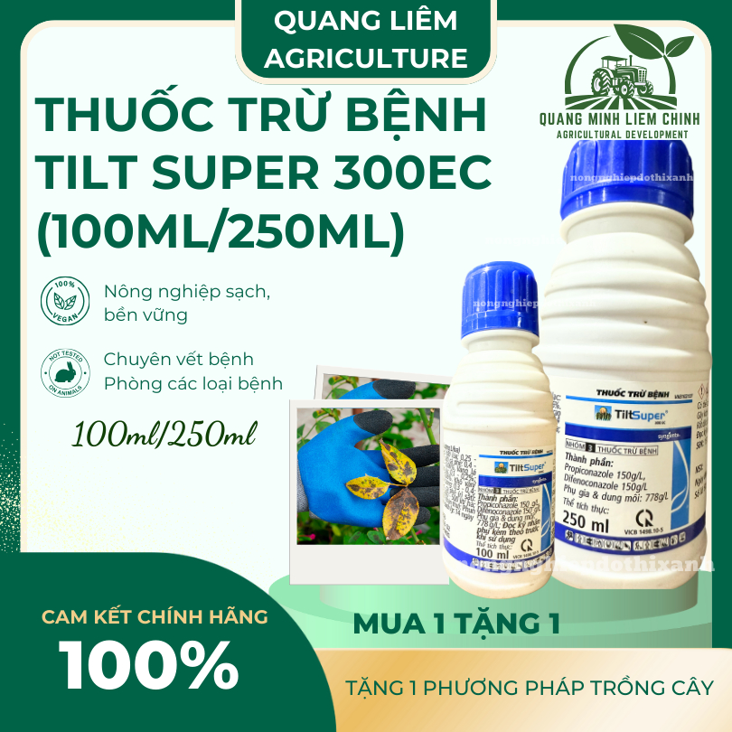 Chế Phẩm Xử Lí Nam Benh Tilt Super 300EC, Nấm Cho Phong Lan, Cây Kiểng (chai 100ml/250ml)