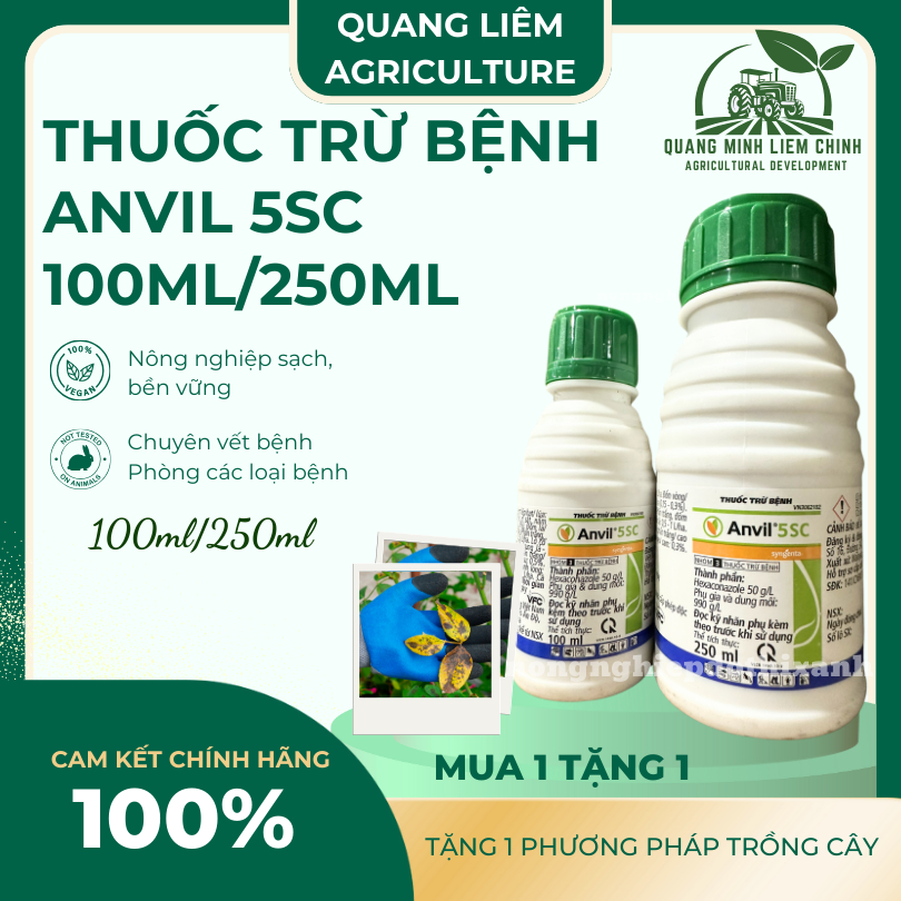 Chế Phẩm Xử Lí Nam Benh Anvil 5SC 100ml, 250ml, 1 Lít  - Xử Lí Rỉ Sắt, Thán Thư