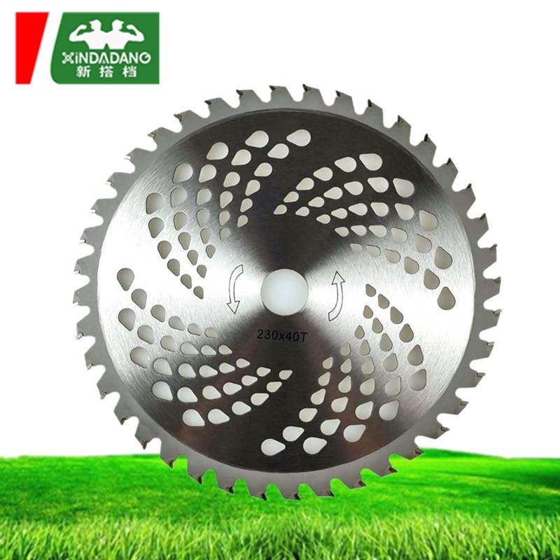 Lưỡi cắt cỏ 255mm phụ kiện lưỡi cưa tròn hợp kim lõi cốt 24,5mm dùng cho các loại máy cắt cỏ thông dụng