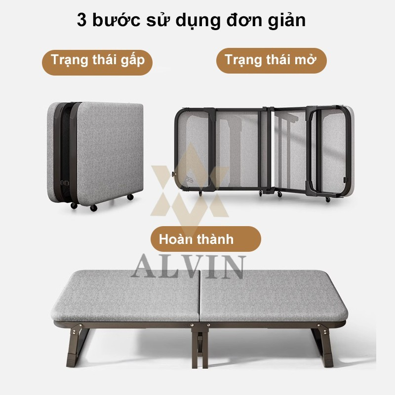 giường gấp gọn thông minh Giường ngủ đơn gấp gọn tiện lợi dùng ngủ trưa cho văn phòng / cắm trại | BigBuy360 - bigbuy360.vn