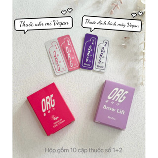 Thuốc uốn mi & định hình mày ORG Hàn Quốc (Lẻ 1set)