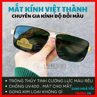 Kính mát nam thời trang dáng vuông chống nắng  Mắt Kính Việt Thành A3