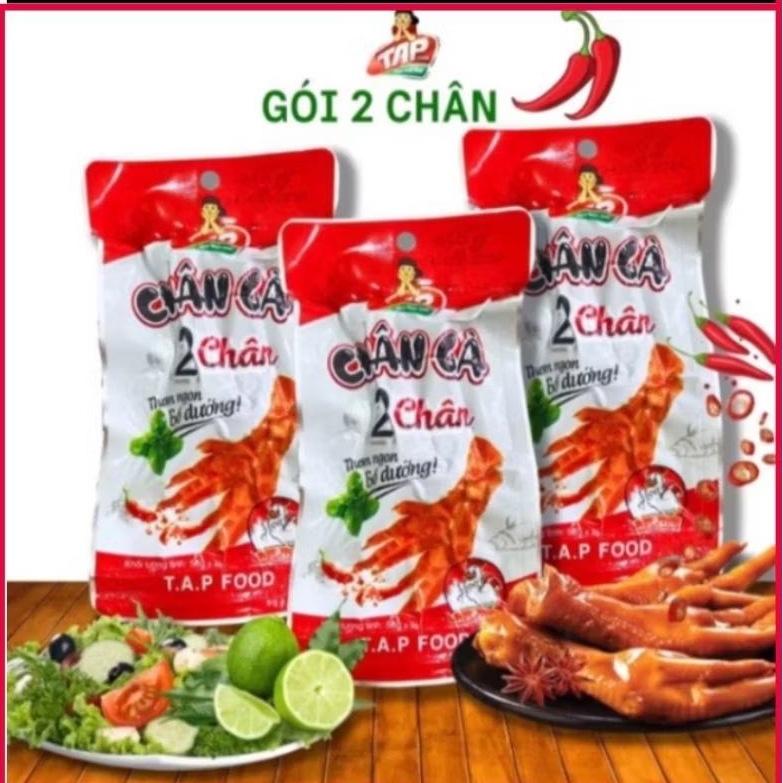 Hỏa Tốc [BỊCH 25 CÁI]Chân Gà Cay T.A.P Loại 2 Chân 1 Gói 58gr Chân Gà Cay vị Tứ Xuyên Thơm Ngon