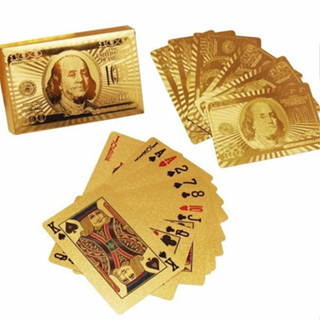 [SaLe 88%] Bộ Bài Tây Nhựa Cứng Đẹp Mạ Vàng , Tú Lơ Khơ. BX