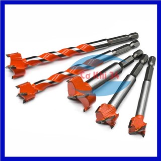 Mũi khoan gỗ khoét gỗ lỗ tròn đường kính 15 - 35mm chuôi lục giác cho máy khoan, máy bắn vít