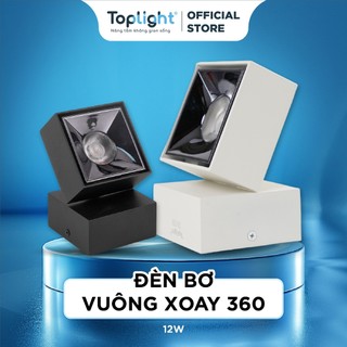 Đèn Ống Bơ Vuông XOAY 360 Độ 12W, Toplight Chính Hãng