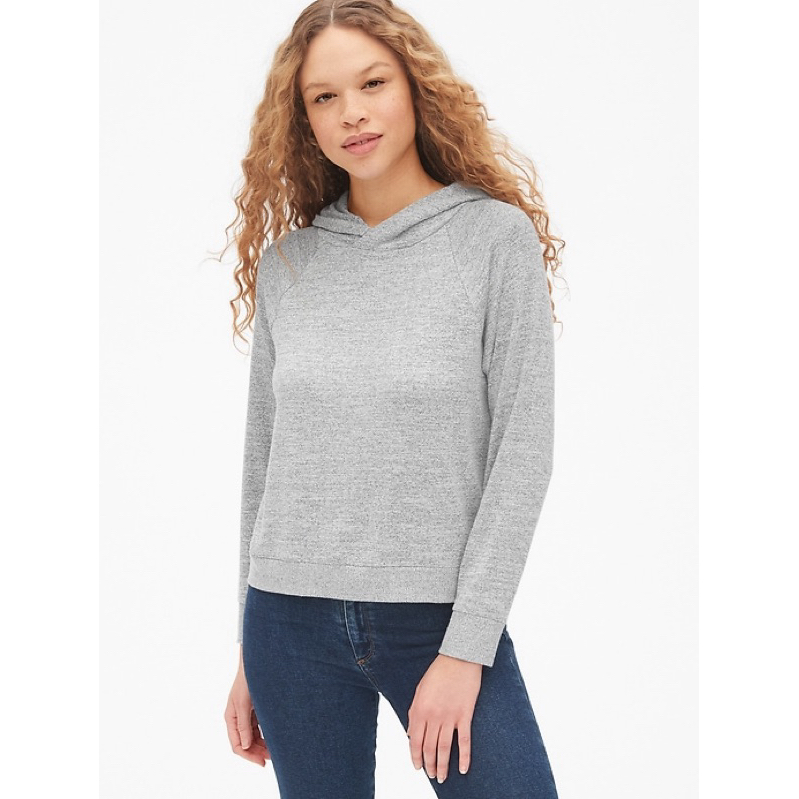 Áo len chui đầu liền mũ bé gái đại Gap Kids