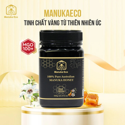 Mật ong Manuka Eco MGO 100+ giàu dinh dưỡng - nhập khẩu chính hãng Úc 250gr/500gr