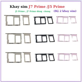 Khay sim samsung  j7 prime ,j5 prime,bộ 2 khay sim