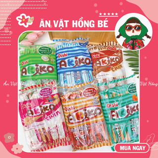 Bánh Snack Que Akiko đủ các vị gói 20que/8g, Snack Que Nhân Đủ Vị Akiko Oishi