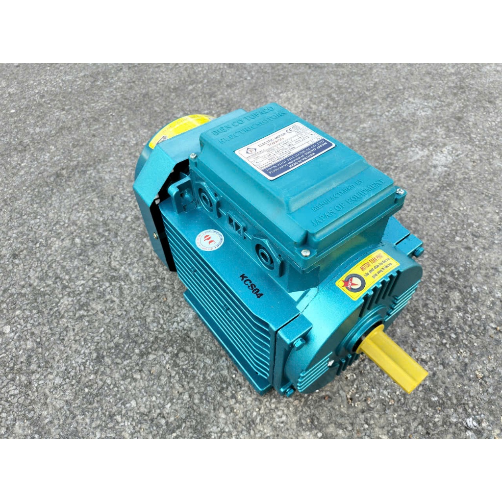 MOTOR ĐỘNG CƠ ĐIỆN 220V 1 PHA TOFACO CS 3,5KW( 5HP ) TUA NHANH 2900V/P, DÂY ĐỒNG 100%.