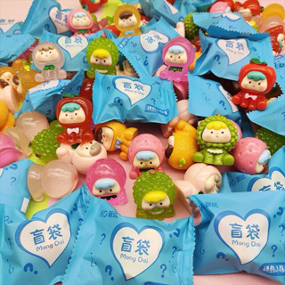 (Tự xé) Túi mù moi trái cây phát sáng size to 3,8cm làm đồ chơi, đồ trang trí