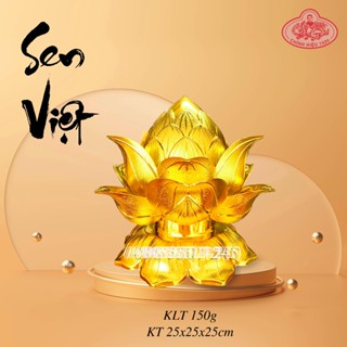 Bánh Đậu Xanh Hoa Sen Rồng Vàng Minh Ngọc Sen Việt 150g