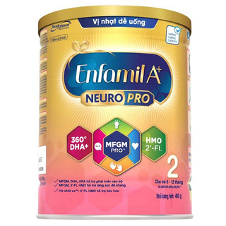 Sữa Bột Mead Johnson Enfamil A+ 1 & 2 400G Dành Cho Bé 0-12 Tháng Vị Nhạt Dễ Uống