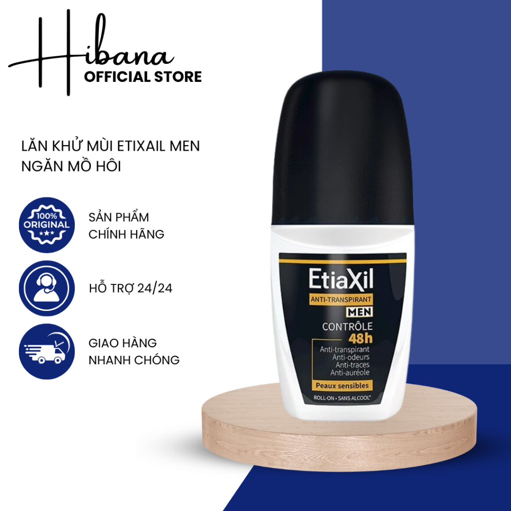 Lăn khử mùi Etiaxil men 50ml