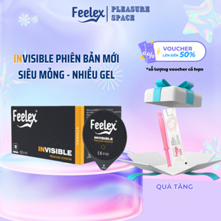 Bao cao su Feelex siêu mỏng, nhiều gel bôi trơn, hương thơm gân gai, kéo dài thời gian quan hệ